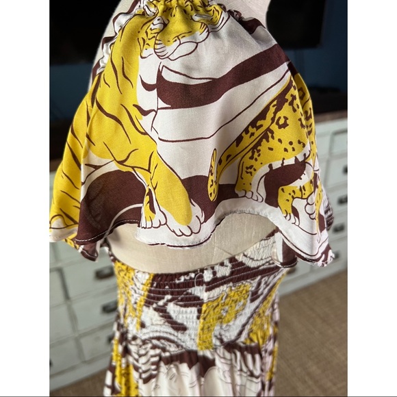 Anthropologie Whimsical Panther Maxi Dress M - Picture 10 of 16
